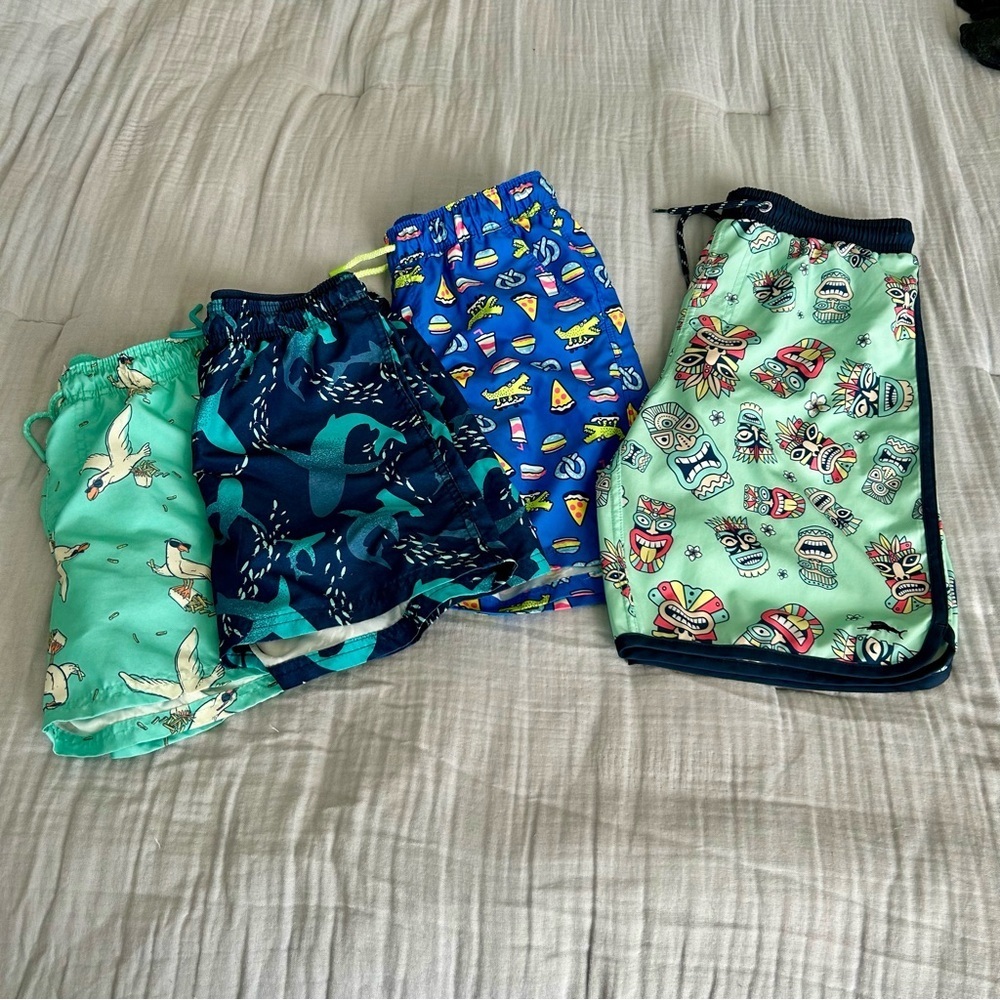 LIKE NEW Tommy Bahama and Cat & Jack Kids' Swim Shorts Sz XL (set of 4)